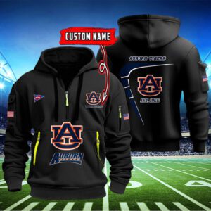 Auburn Tigers Quarter Zip Hoodie NCAA2084