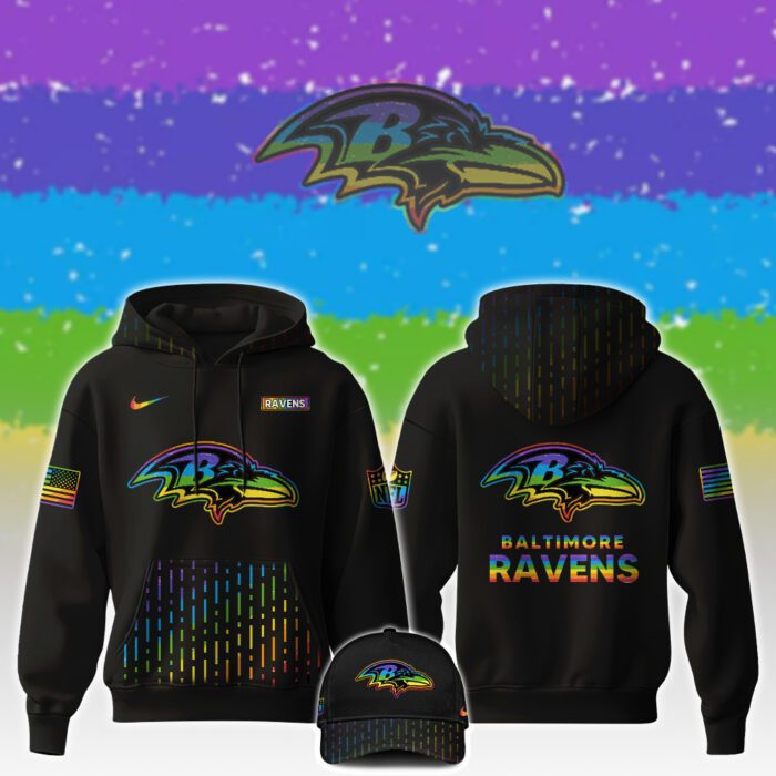 Baltimore Ravens NFL x Happy Pride Month Unisex Hoodie Set GHS2035