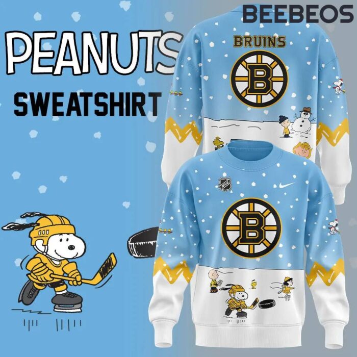 Boston Bruins Peanuts & Snoopy Night Sweatshirt