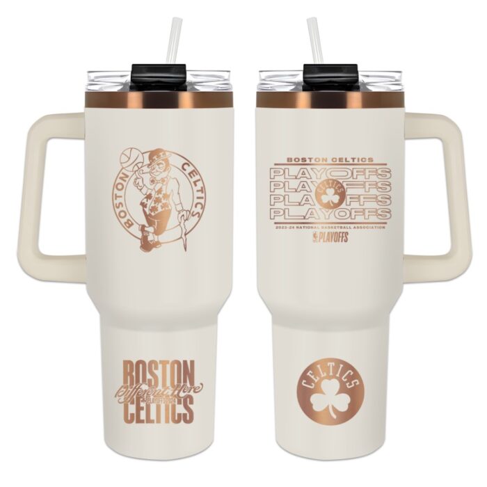 Boston Celtics Let's Go Play-Off 2024 40oz Tumbler