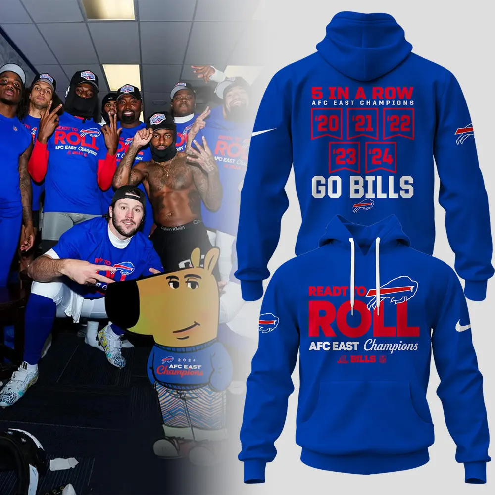 Buffalo Bills 2024 AFC East Champions Hoodie Set  HCJ1720