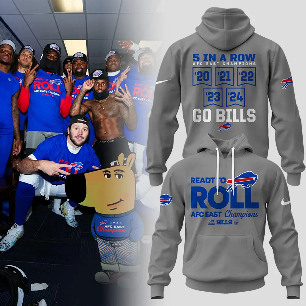 Buffalo Bills 2024 AFC East Champions Hoodie Set  HCJ1721