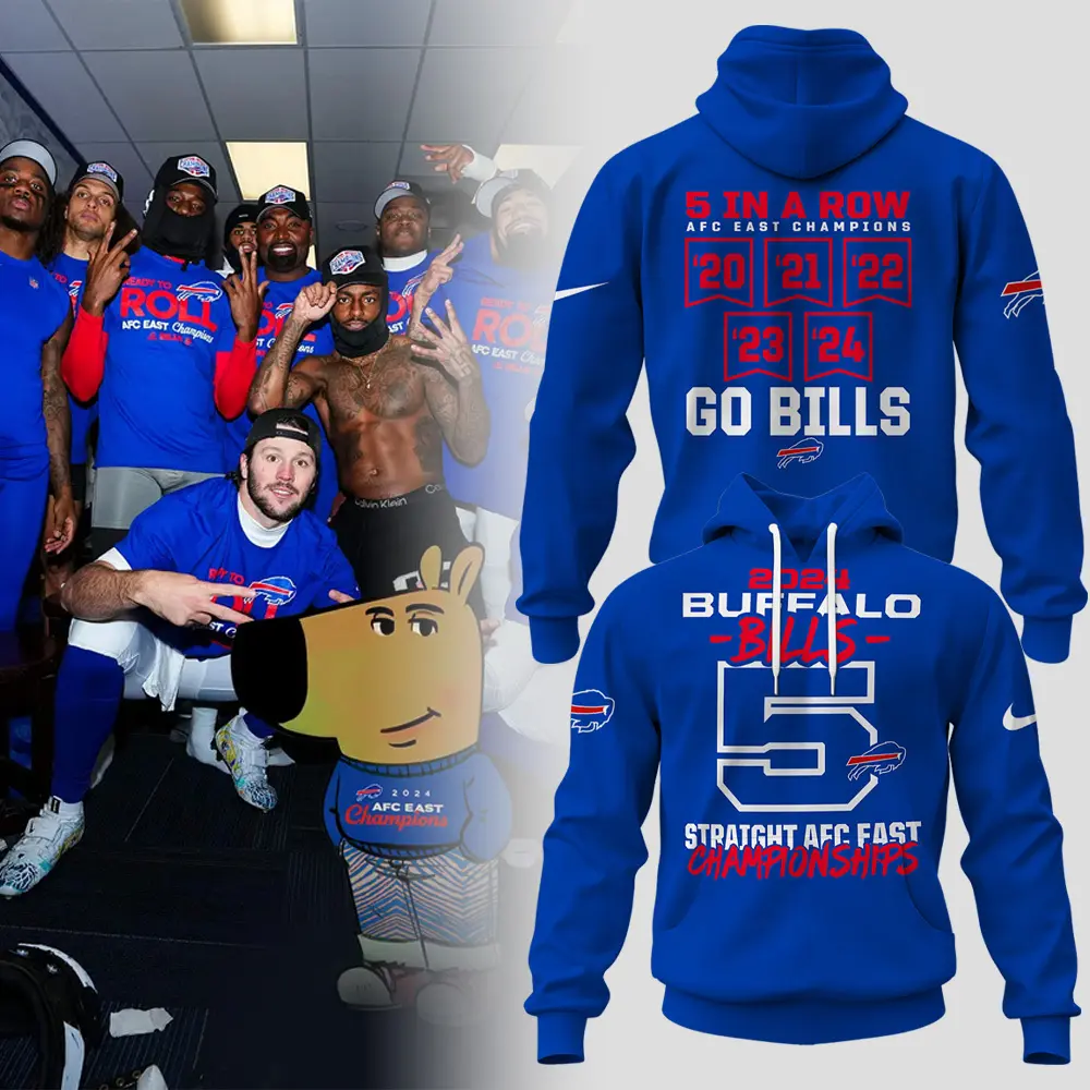 Buffalo Bills 2024 AFC East Champions Hoodie Set  HCJ1722