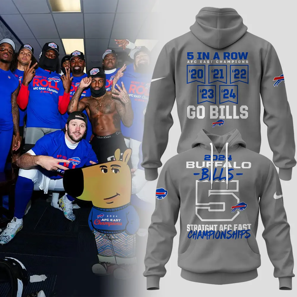 Buffalo Bills 2024 AFC East Champions Hoodie Set  HCJ1723