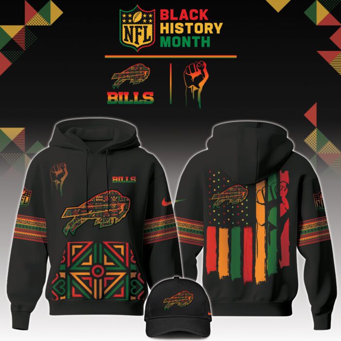 Buffalo Bills NFL Black History Month Unisex Hoodie Set GHS2006