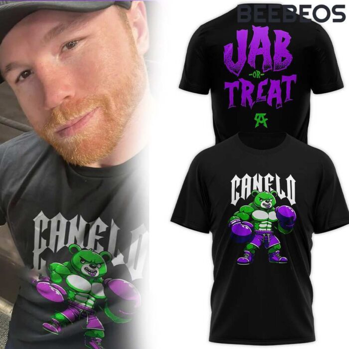 Canelo Bear Halloween Jab or Treat Shirt