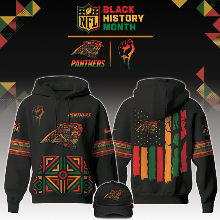 Carolina Panthers NFL Black History Month Unisex Hoodie Set GHS2008