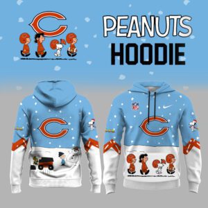 Chicago Bears NFL Peanuts Snoopy Night Nike Unisex Hoodie