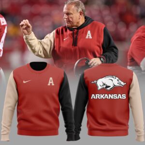 Coach Sam Pittman Sweatshirt Arkansas Razorbacks Football Collection  BCT1061