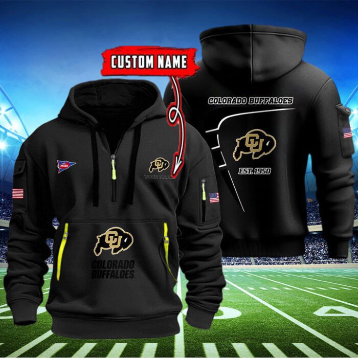 Colorado Buffaloes Quarter Zip Hoodie NCAA2013