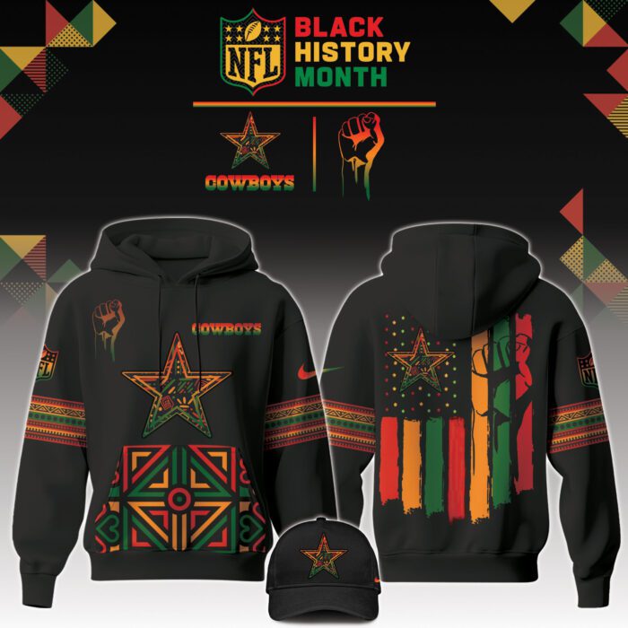 Dallas Cowboys NFL Black History Month Unisex Hoodie Set GHS2011