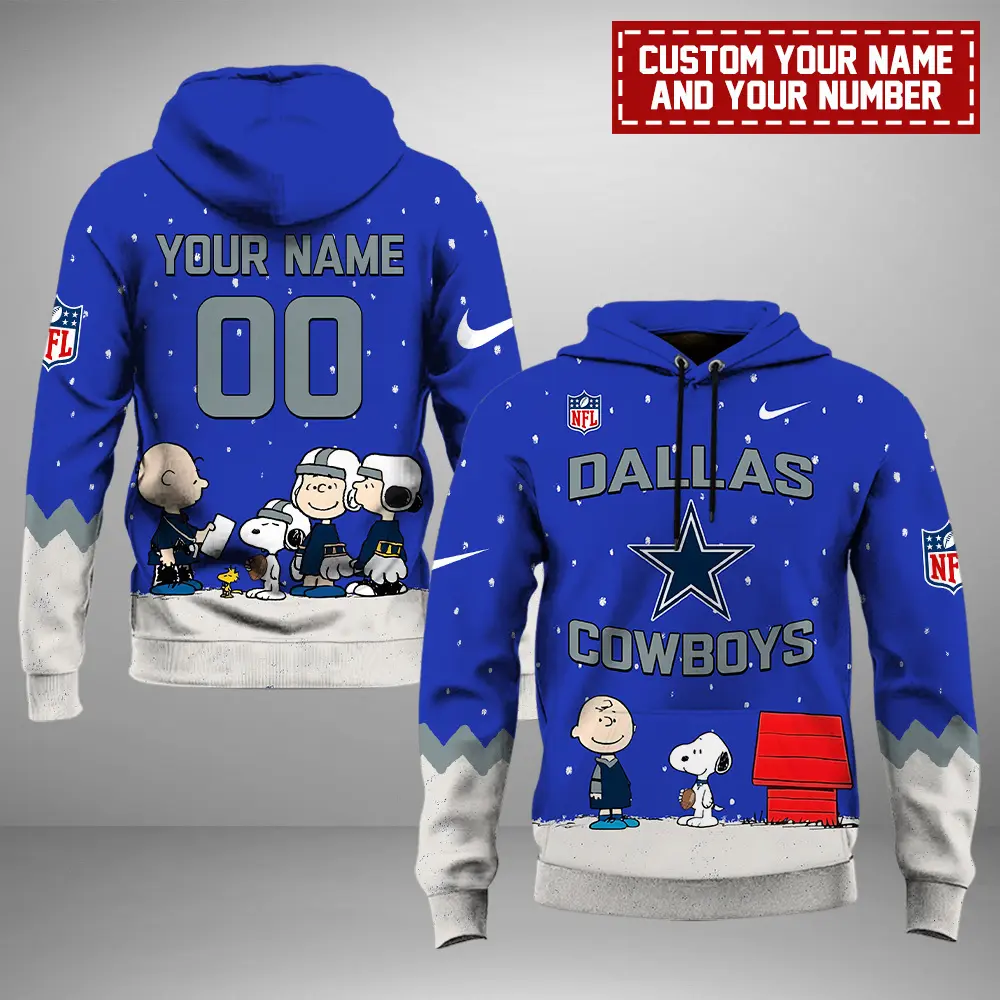 Dallas Cowboys NFL Peanuts & Snoopy Night 2024 Personalized Unisex Hoodie