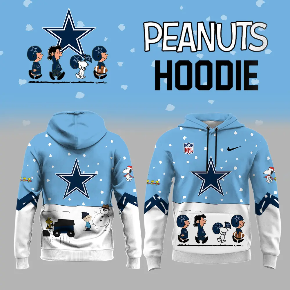 Dallas Cowboys NFL Peanuts Snoopy Night Nike Unisex Hoodie