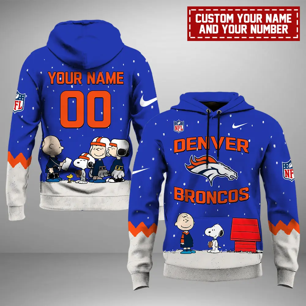 Denver Broncos NFL Peanuts & Snoopy Night 2024 Personalized Unisex Hoodie