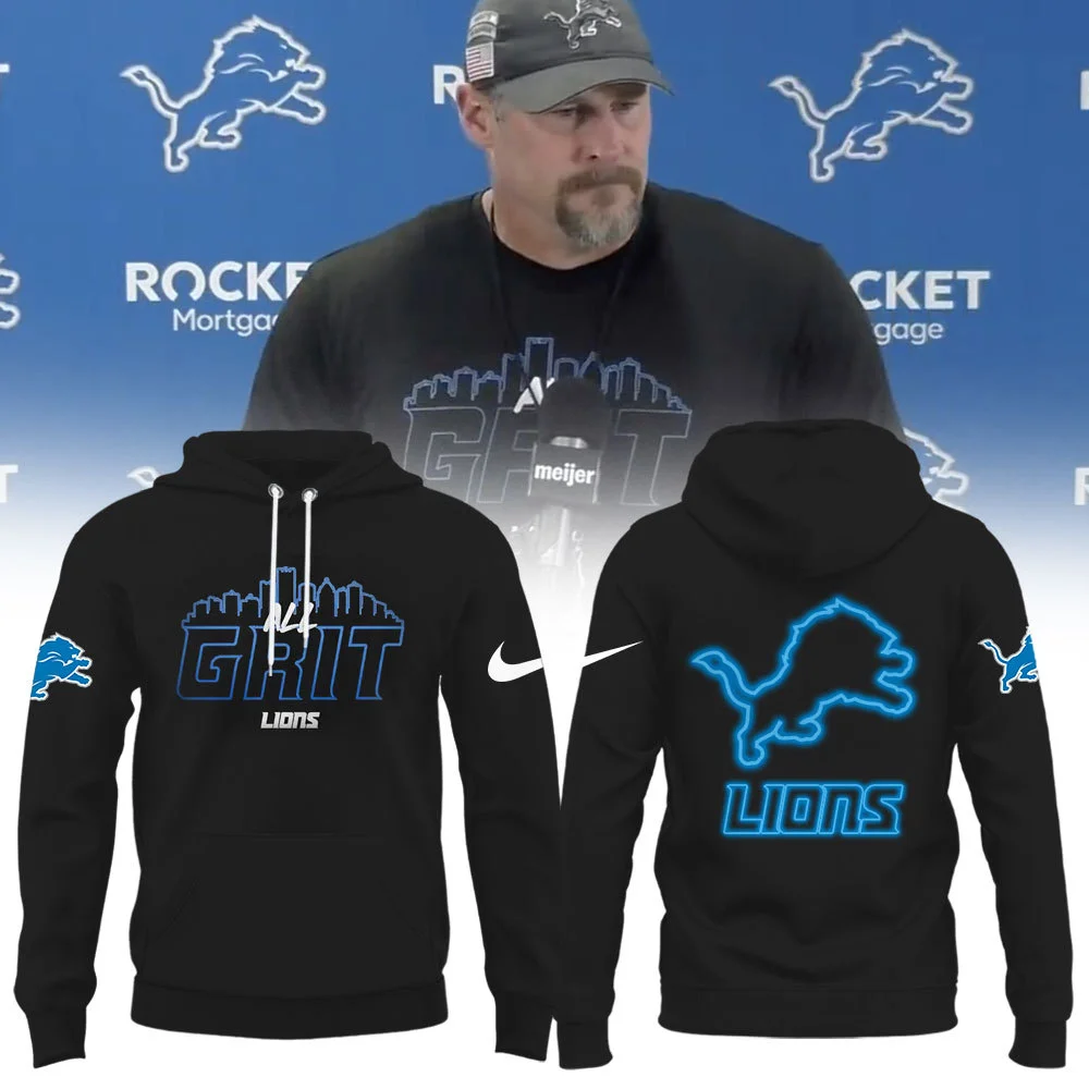 Detroit Lions All Black Is Back Hoodie Set GHS2072