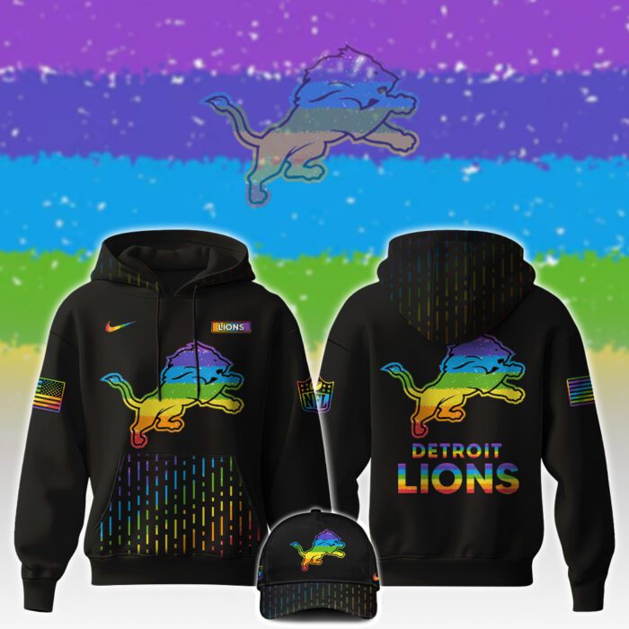 Detroit Lions NFL x Happy Pride Month Unisex Hoodie Set GHS2042