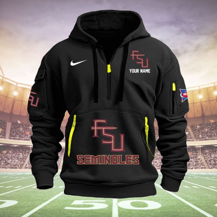 Florida State Seminoles Quarter Zip Hoodie NCAA2117