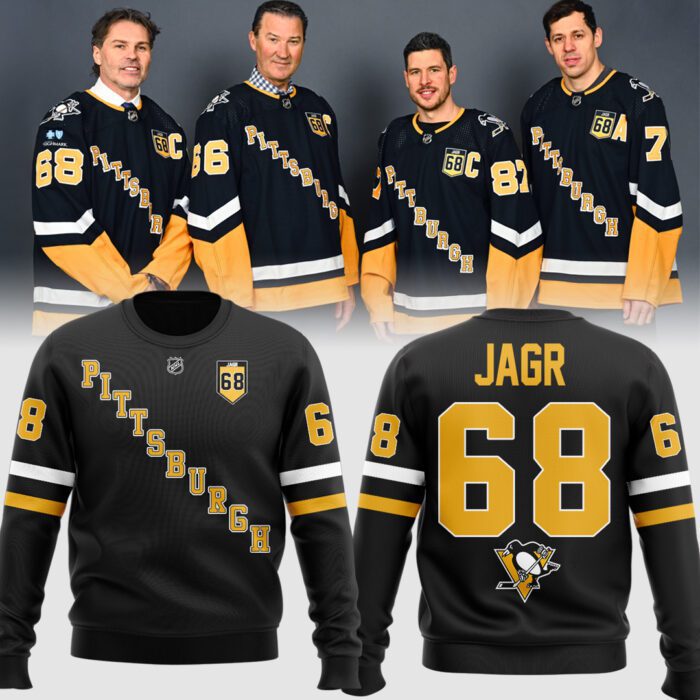 "Forever Jagr 68" Sweatshirt For Pittsburgh Penguins Fans BCT1019