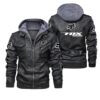 Fox Racing Black Brown Leather Jacket LIZ043