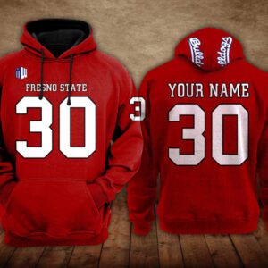 Fresno State Bulldogs Football Unisex Hoodie NCAA2190