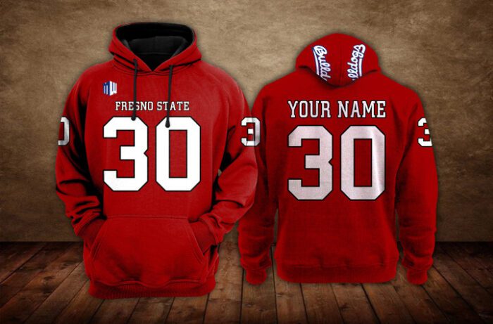 Fresno State Bulldogs Football Unisex Hoodie NCAA2190