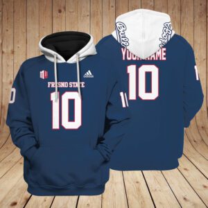 Fresno State Bulldogs Football Unisex Hoodie NCAA2201