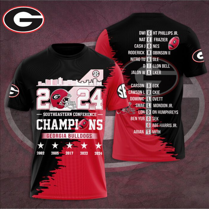 Georgia Bulldogs Football Performance Unisex T-Shirt CGN5309