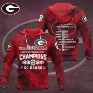 Georgia Bulldogs Football Performance Unisex Hoodie CGN5472