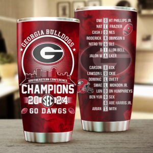 Georgia Bulldogs Football Tumbler Cup CGN5305