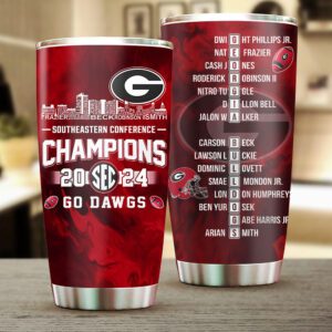 Georgia Bulldogs Football Tumbler Cup CGN5312