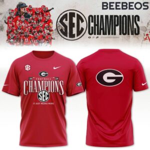 Georgia Bulldogs x Nike 2024 SEC Football Conference Champions Red Shirt