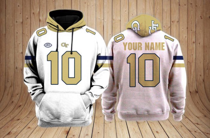 Georgia Tech Yellow Jackets Football Unisex Hoodie NCAA2196