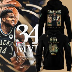 Giannis Antetokounmpo NBA Cup Champions Milwaukee Bucks Basketball Hoodie BHD6149