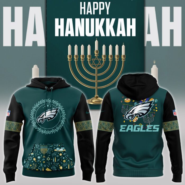 Happy Hanukkah Philadelphia Eagles Hoodie BHD6038