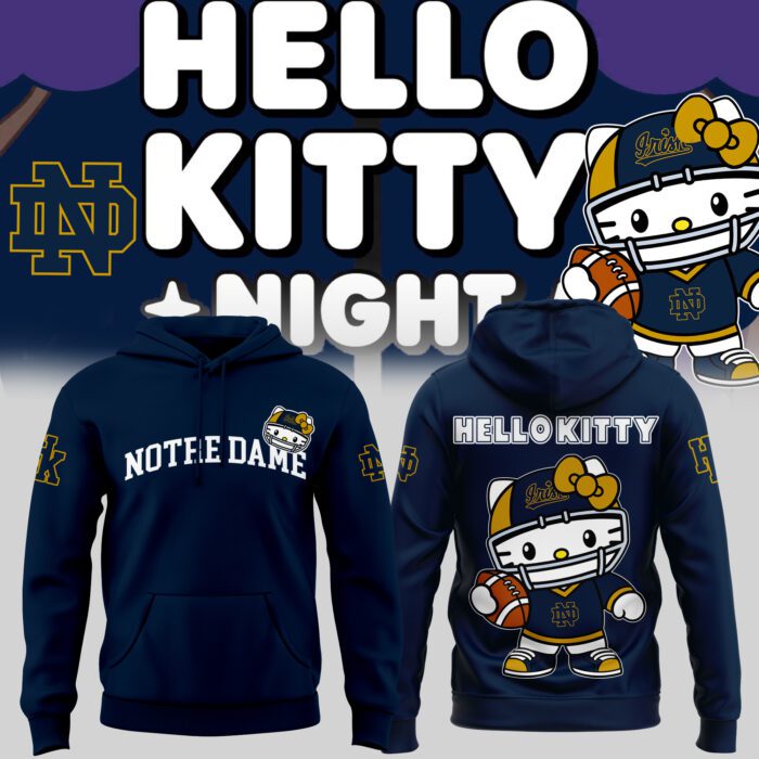 Hello Kitty X Notre Dame Football Hoodie BHD6127