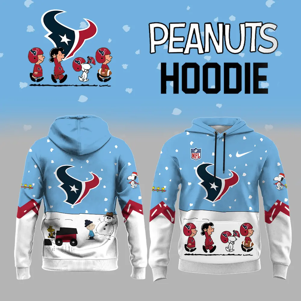 Houston Texans NFL Peanuts Snoopy Night Nike Unisex Hoodie