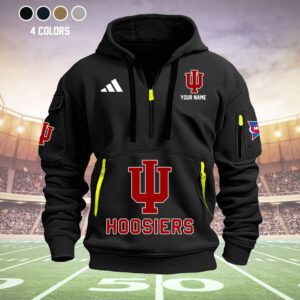 Indiana Hoosiers Quarter Zip Hoodie NCAA2119