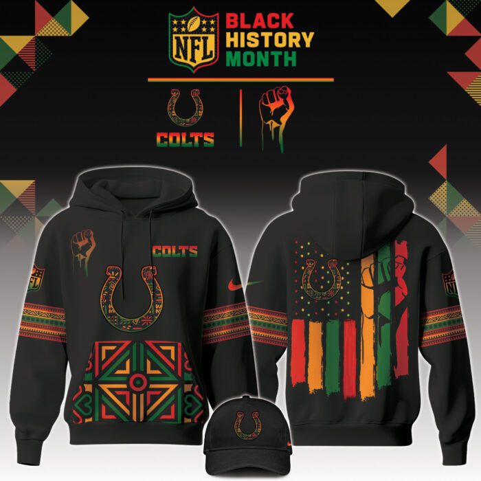 Indianapolis Colts NFL Black History Month Unisex Hoodie Set GHS2015