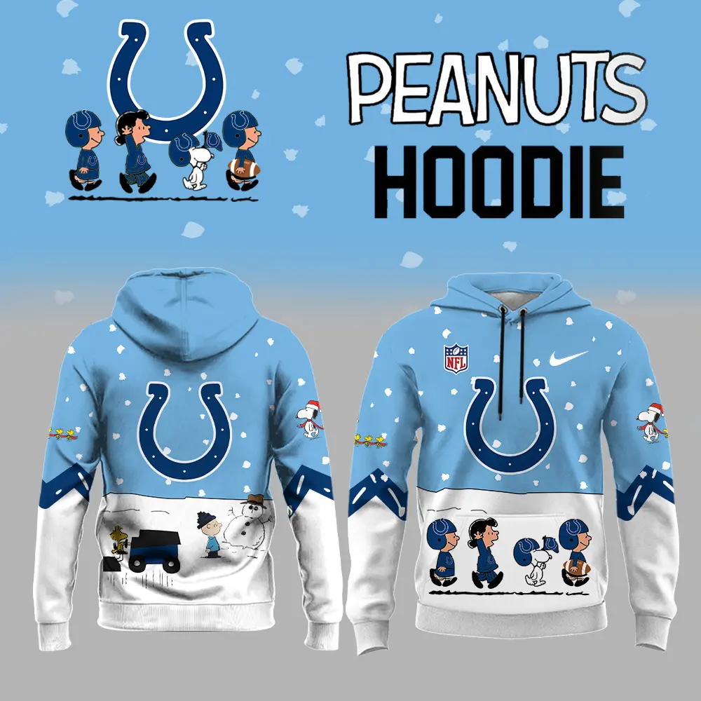 Indianapolis Colts NFL Peanuts Snoopy Night Nike Unisex Hoodie