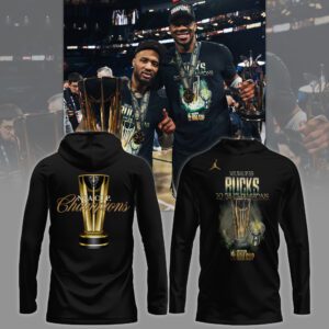 Jordan 2024 NBA Cup Champions Milwaukee Bucks  Hoodie BHD6150