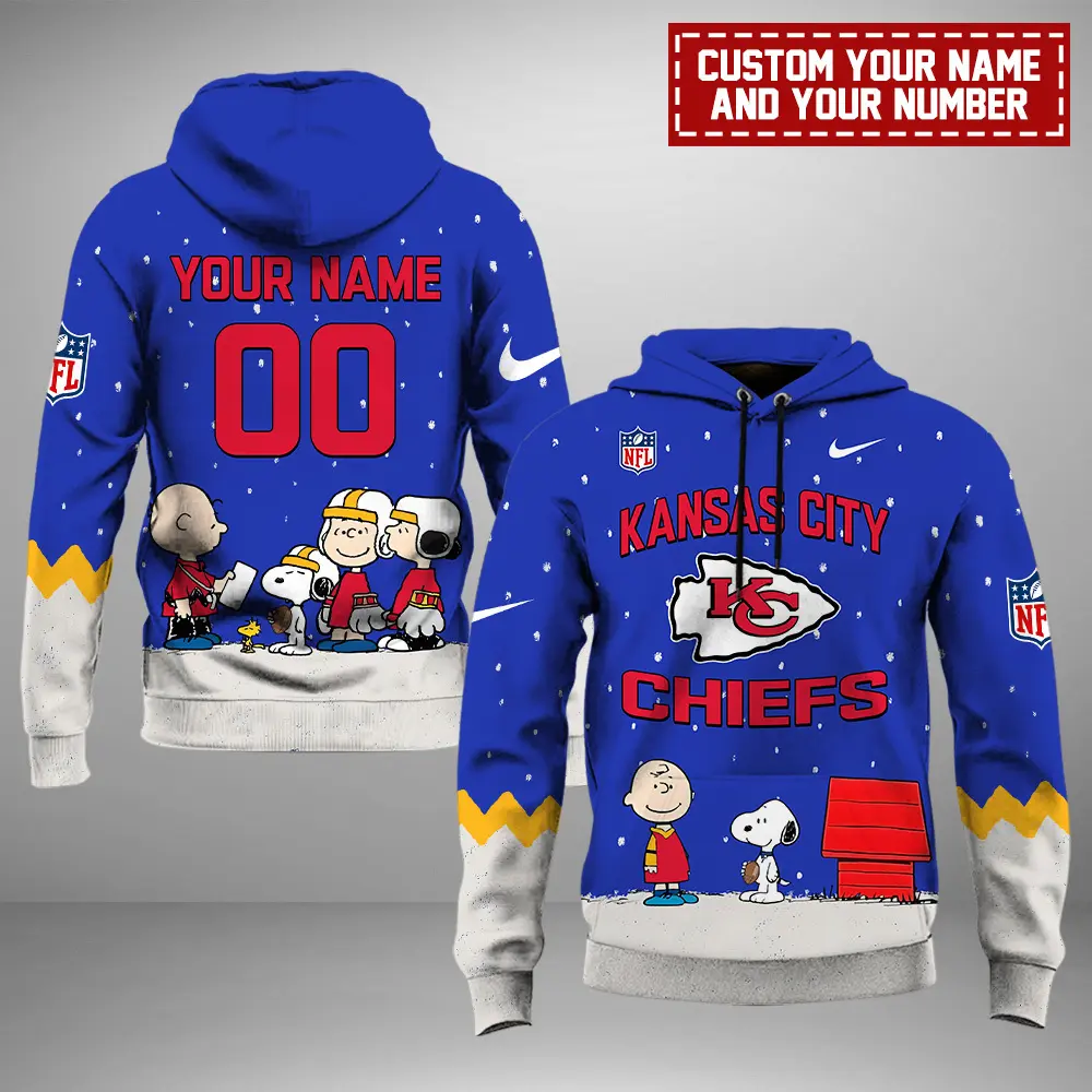 Kansas City Chiefs NFL Peanuts & Snoopy Night 2024 Personalized Unisex Hoodie