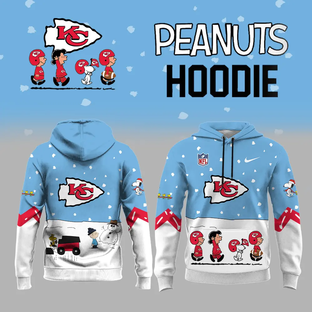 Kansas City Chiefs NFL Peanuts Snoopy Night Nike Unisex Hoodie