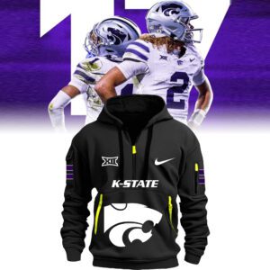 Kansas State Football 2024 Black Hoodie BHD6017