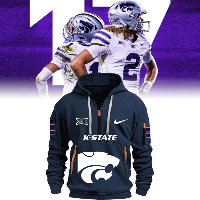 Kansas State Football 2024 Navy Hoodie BHD6016