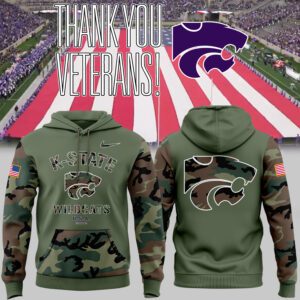 Kansas State Wildcats Football 2024 Military Appreciation Hoodie BHD6014