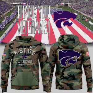 Kansas State Wildcats Football 2024 Military Appreciation Hoodie BHD6015