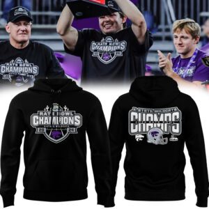 Kansas State Wildcats Football 2024 Rate Bowl Champions Hoodie BHD6001