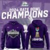 Kansas State Wildcats Football 2024 Rate Bowl Champions Hoodie BHD6013