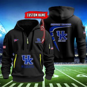 Kentucky Wildcats Quarter Zip Hoodie NCAA2022