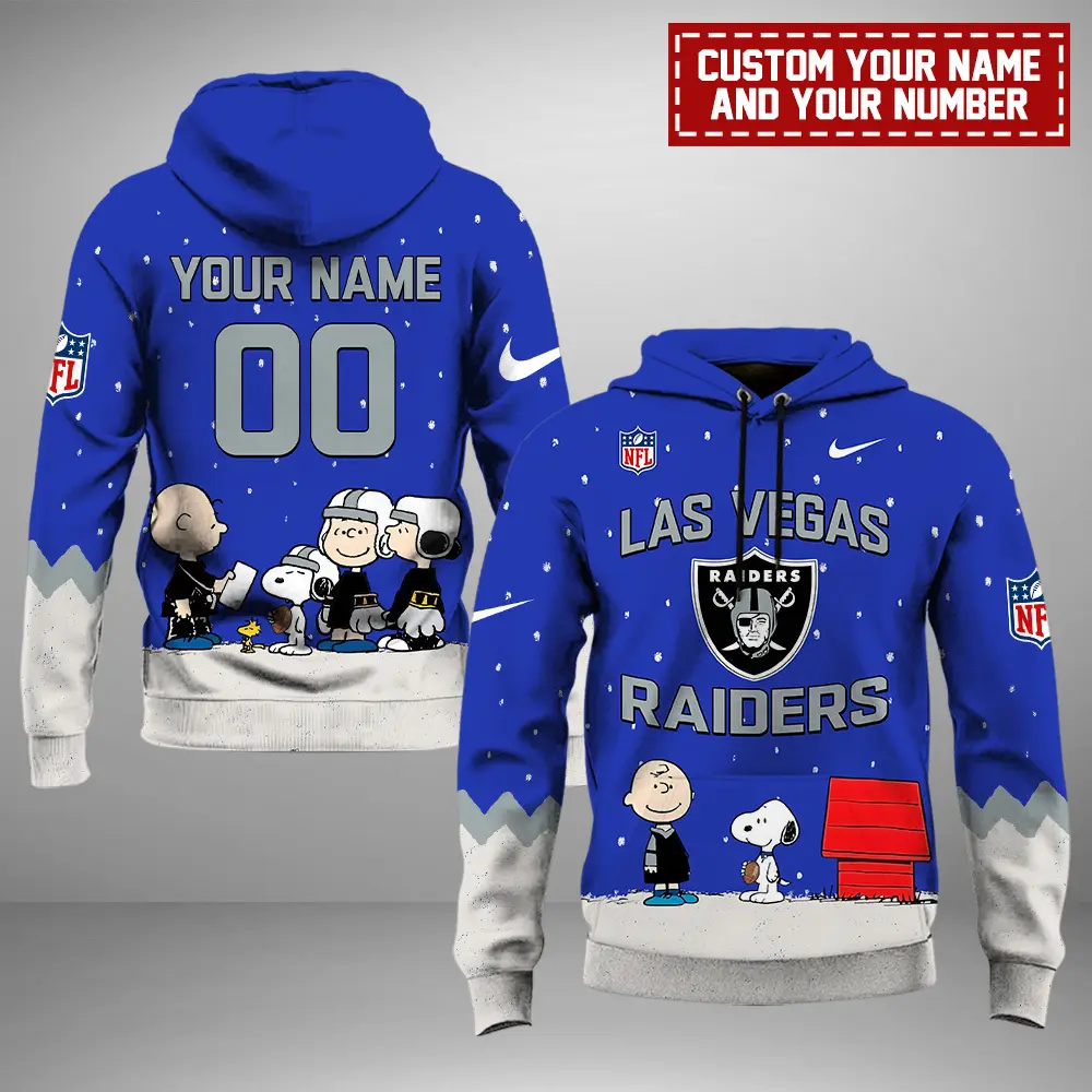 Las Vegas Raiders NFL Peanuts & Snoopy Night 2024 Personalized Unisex Hoodie